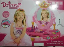 Comprar Set De Peinadora De Espejo Con Luces Y Accesorios De Belleza
