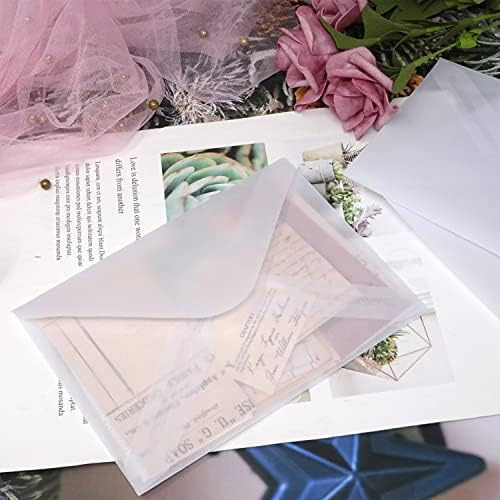 Yueton 30 Sobres De Vitela De Papel Translúcido, Sobres De I