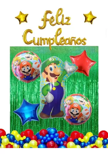 Globo Metalizado Mario Bros Luigi Princesa 18 Pulgadas (45 Cms) - La  Colmena Store