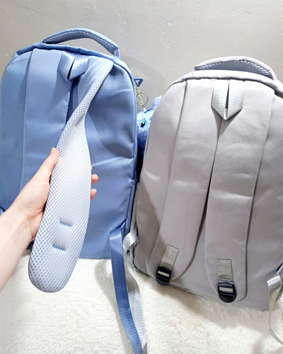 Mochila Escolar Mofusand Stitch Llavero Pin Regalo Kawaii