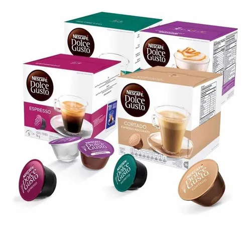 Caja X16 Capsulas Dolce Gusto - Nescafe! Todos Los Sabores