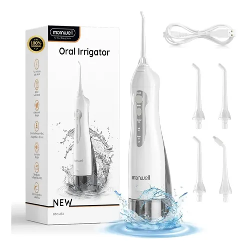 Irrigador Oral Dental Portátil Mornwell D52 Usb Limpeza Cor Branc...