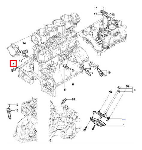 Sensor Temperatura Motor Para Gmc Sierra 3500 Hd 6.6l 2022