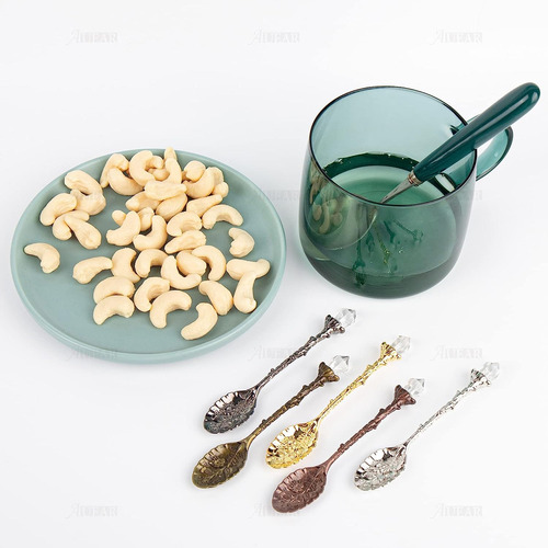 Auear, Juego De 50 Cucharas De Cristal Vintage, Cucharas De