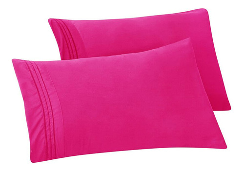 Fundas De Almohada De Microfibra Suave Juego De 2 Piezas