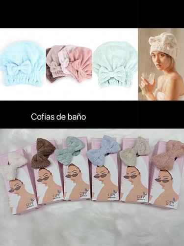 Imagen 5 de 5 de Cofia Turbante De Microfibra
