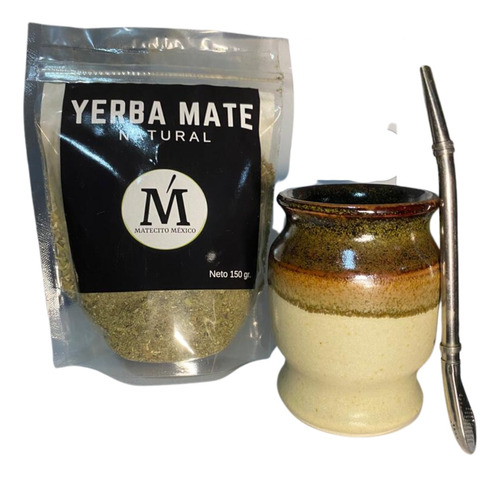 Imagen 2 de 5 de Set De Mate Argentino Mate Y Bombilla