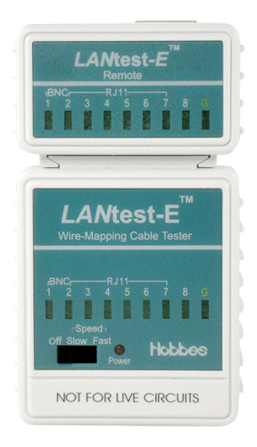 Hobbes E-551 lantest-e Wire-mapping Cable Tester Para Bnc/.