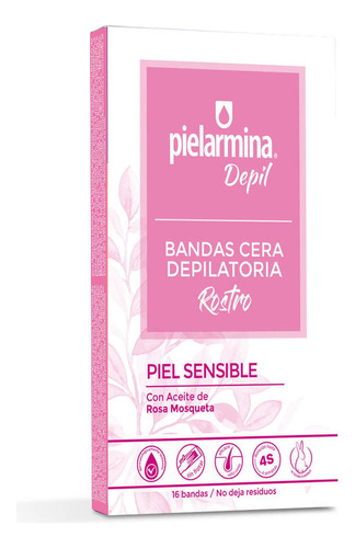 Bandas Depilatorias Faciales Rosa Mosqueta Pielarmina Depil