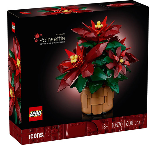 Lego Icons Botanical Flor De Pascua 10370 - 608pzs / Diverti