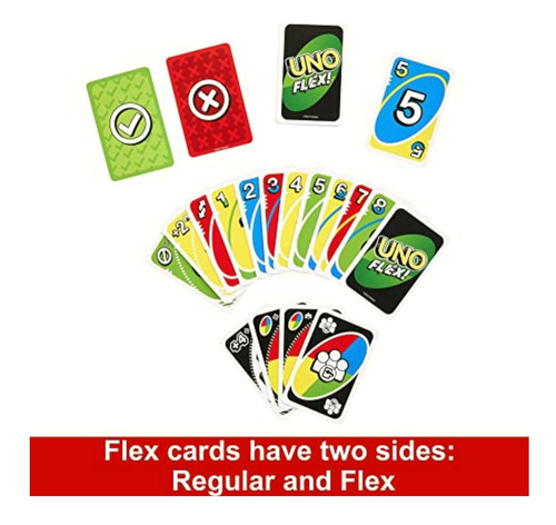 Mattel Games Uno Juego De Cartas Uno Flex Para Niños De 7