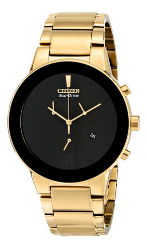 Reloj Hombre Citizen At2242-55e Cuarzo Pulso Dorado En Acero