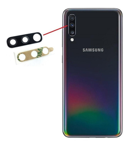 Lente Luna Glass Camara Posterior Para Samsung Galaxy A70