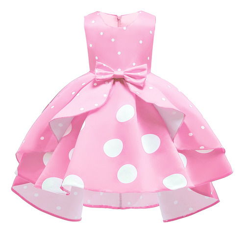 Children's Polo Dot Print Princess Dress