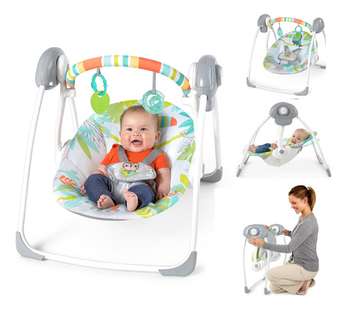 Columpio Musical Para Bebé Hamaca 6 Velocidades Tiendamibebe