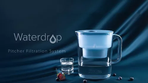 Waterdrop - Jarra de filtro de agua de larga duración de 200