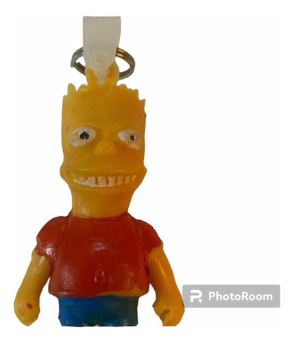 Llavero Simpsons Bart Goma 8cm Retro Figura 90s