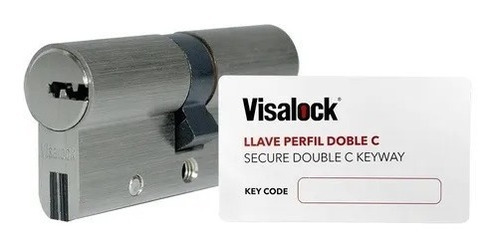 Imagen 3 de 5 de Cilindro Perfil Doble C 70mm Cisa