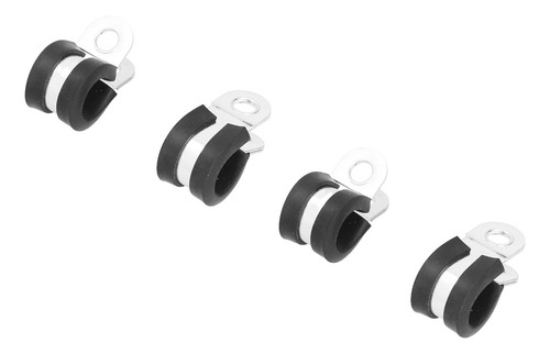 Abrazadera De Goma Tipo R, 20 Piezas, De Acero Inoxidable, D
