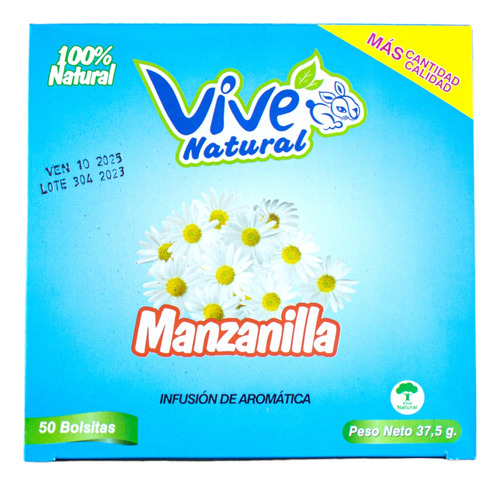 Tisana Vive Manzanilla X 50 Bolsitas - g a $3