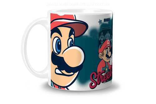 Caneca Personalizada Porcelana Sonic E Mario 325ml Original