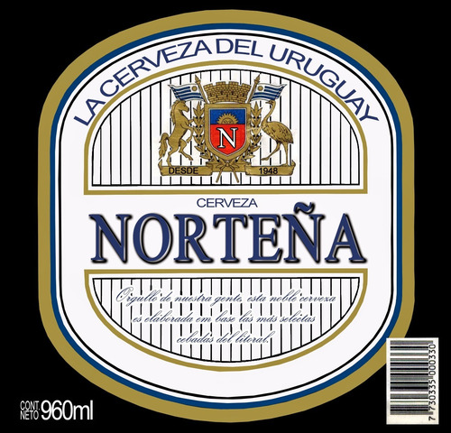 Imagem 4 de 4 de 6x Cerveja Uruguaia Norteña 960ml