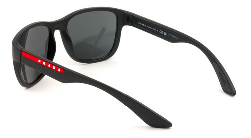 Óculos Prada Linea Rossa Sps01u Preto Fosco Dg0-5s0 59mm Cor Da Lente Cinza