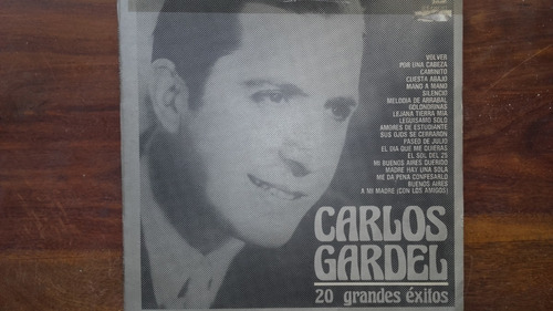 Carlos Gardel. Disco De Vinilo. Muy Buen Estado