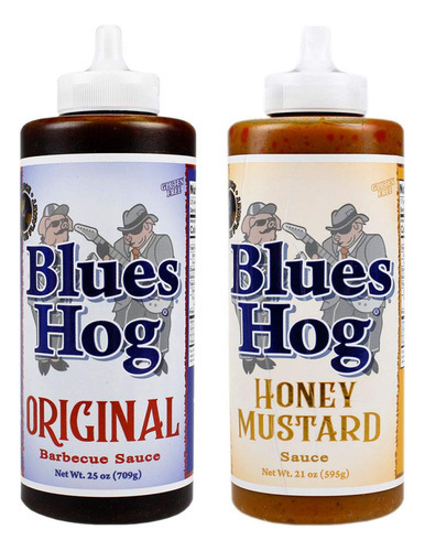 Blues Hog Original Bbq 25 Oz Y Salsa De Mostaza Miel 21 Oz B