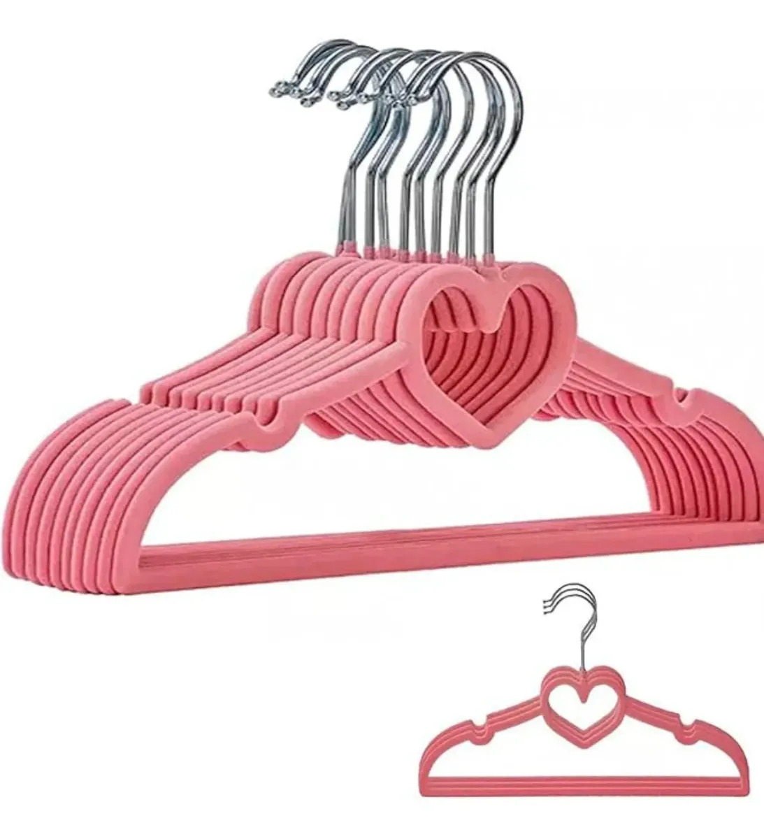 Kit Cabides Veludo Infantil Resistente Antideslizante Coração