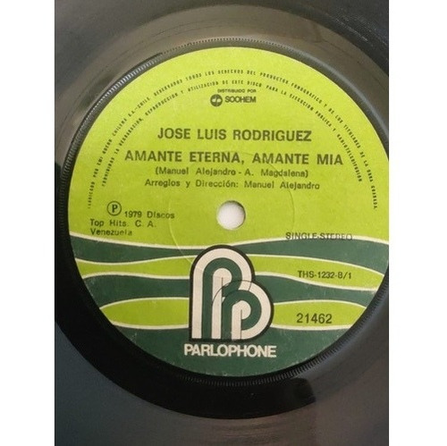 Vinilo Single De Jose Luis Rodríguez  Eterna Amante (49z