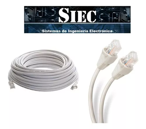 Cable Ethernet Utp Cat5e Lan Red Con 20 Metros Ponchado