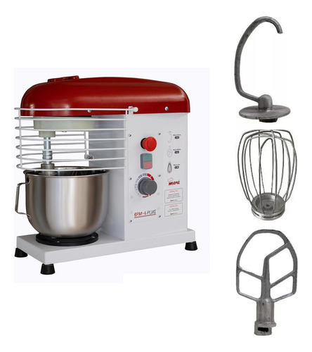 Batedeira Industrial Mana 6 Lts Bpm6 Plus Com 10 Vel E 1000w