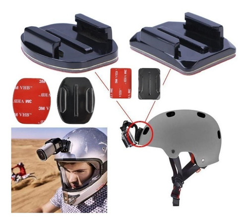 Pack 2 Montaje Superficie Plana O Curbo Gopro