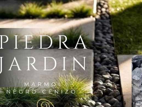 Imagen 3 de 10 de Piedra Decorativa -mármol-blancas-jardinería Blanca Negra