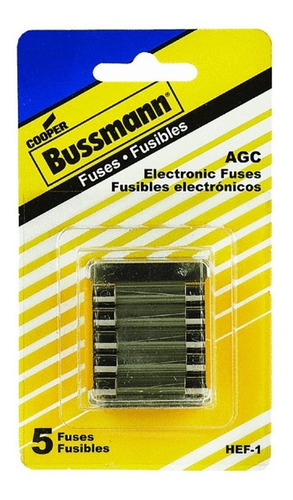 Bussmann Hef 1 Lote 5 Fusible Para Equipo Electronico