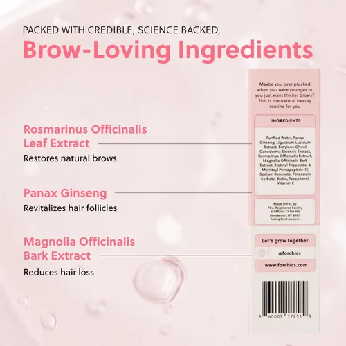 Sérum Realzador De Cejas Forbrow De Forchics, Paquete De 2