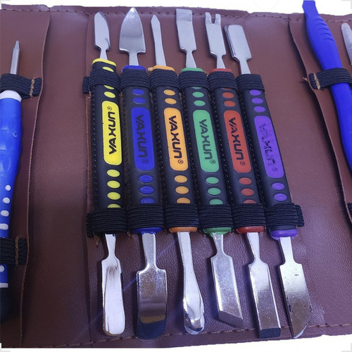 Kit de llaves, espátulas, ventosa y pinzas, 26 piezas, Yaxun Yx6126
