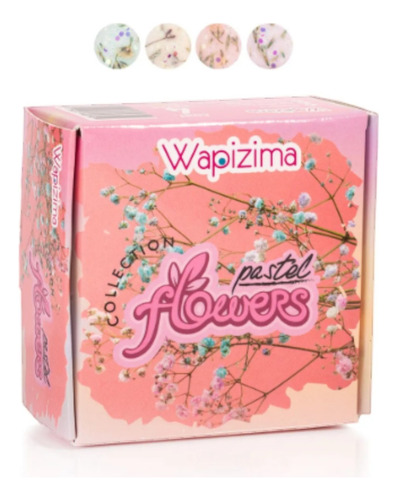 Coleccion De Acrílicos Pastel Flowers 4pzas Wapizima