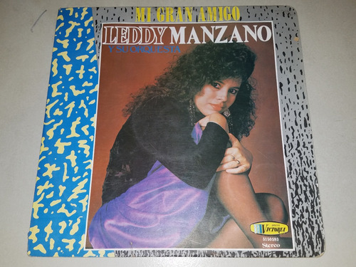 Lp Vinilo Disco Acetato Leddy Manzano Mi Gran Amigo Merengue