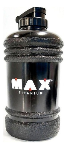 Galão Água Max Titanium Grande Garrafa Academia 2,2l Cor Preto