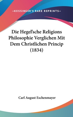 Libro Die Hegel'sche Religions Philosophie Verglichen Mit...