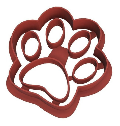 Cortante Galletitas Huella Canina - Impresion 3d