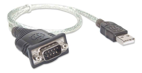 Imagen 1 de 6 de Cable Adaptador Usb A Serie Rs232 Db9 Manhattan