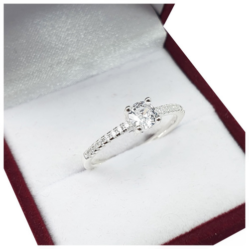 Anillo Cintillo Plata 925 Boda Compromiso Cintillo Dama Cl