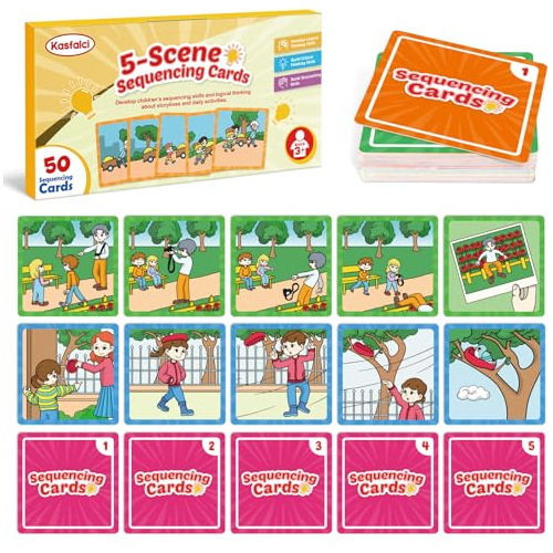 Tarjetas De Secuencia, Juego De Secuencia Niños, Mater...