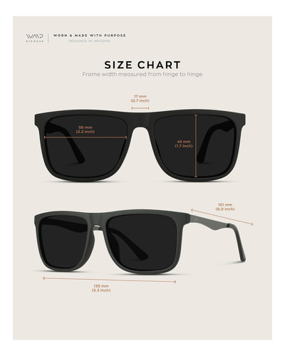 Wearme Pro Gafas De Sol Polarizadas Para Hombre, Cuadradas,