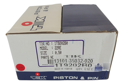 Pistones Toyota Hilux 2.4 Motor  22re  0.20 Tik