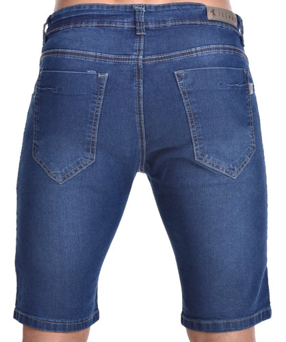 Imagen 3 de 5 de Bermuda Jean Recta Clasica Hombre Talle 36-46