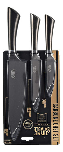 Juego De Cuchillos De Acero Inoxidable De Carbono De Lujo 3p